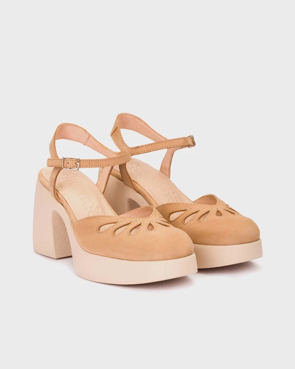 WONDERS Damen Sandalen beige camel
