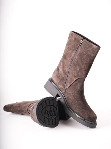 EPICA Damen-Stiefeletten aus braunem Wildleder (4)