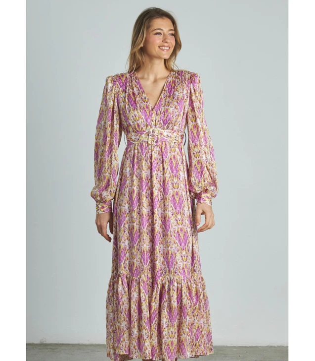 ALMA EN PENA Damen Kleid multi rosa