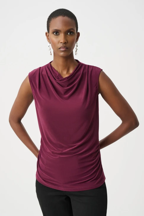 JOSEPH RIBKOFF Damen-Top in Weinrot