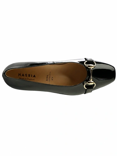 HASSIA Damen-Pumps, schwarz lackiert (1)