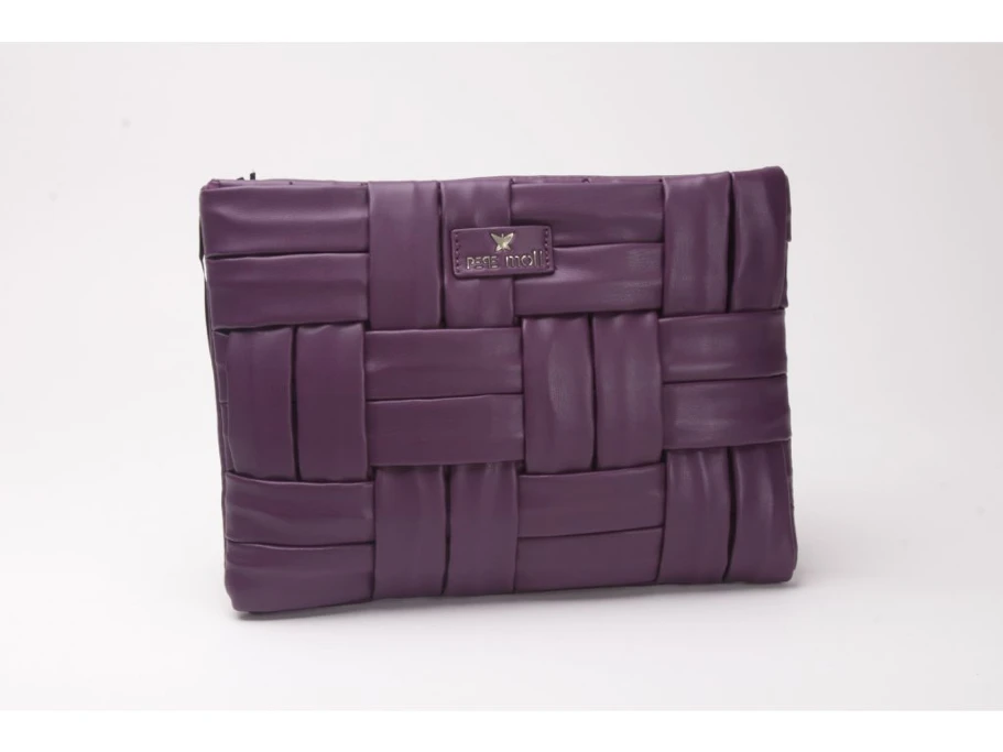 PEPE Moll Handtasche geflochten Lila
