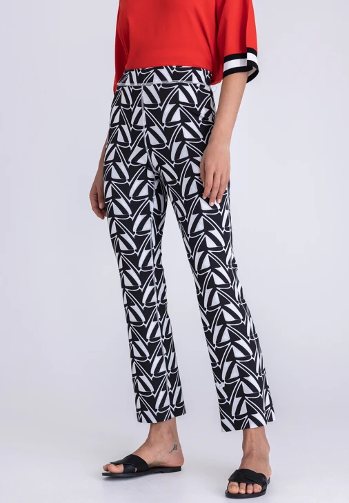 TUZZI COLLEGE schwarz-weiße Wendehose für Damen