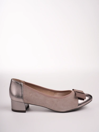 CAPRICE Damen Pumps mit Schleife beige (2)
