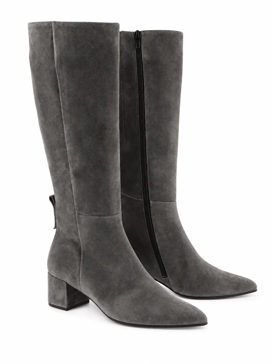 HOGL Damenstiefel aus Wildleder, grau