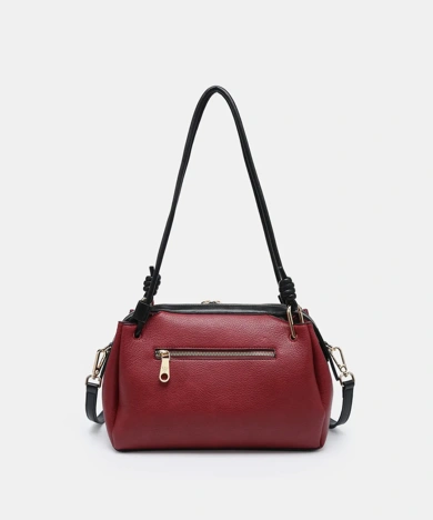 PEPE MOLL Damenhandtasche in Weinrot (1)