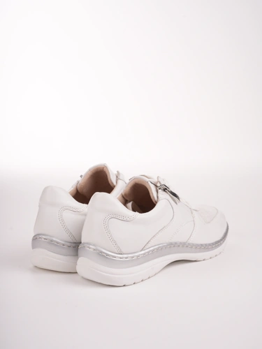 CAPRICE Damen Turnschuhe Leder Stretch weiß (1)