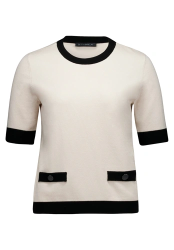 BETTY BARCLAY Damenpullover, beige, mit kurzen Ärmeln (5)