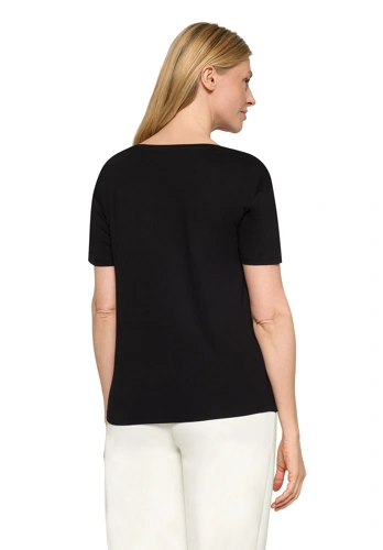 BETTY BARCLAY SO COSY Damen-T-Shirt schwarz mit Strasssteinen (1)