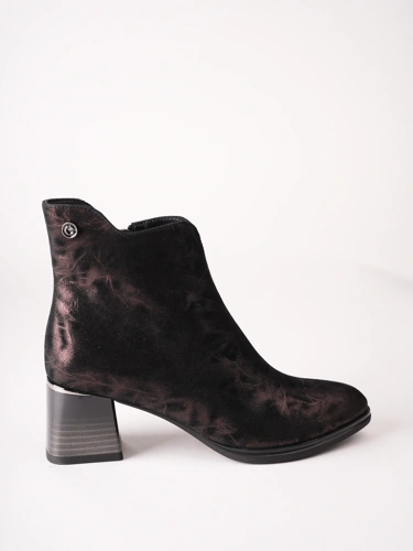 EPICA Damen-Stiefeletten aus bronzefarbenem Wildleder (2)