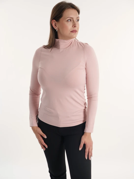 FABER Damen-Rollkragenpullover in Rosa