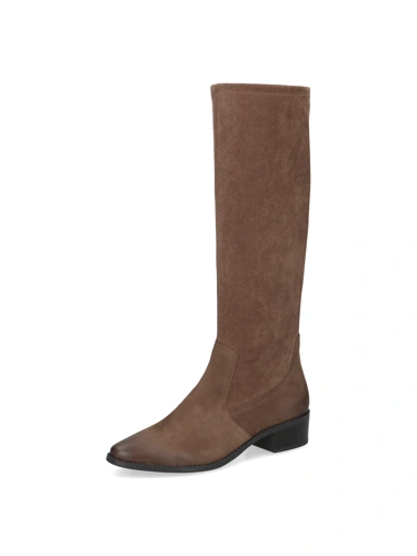 CAPRICE Damenstiefel aus Stretchmaterial mit Reißverschluss, hellbraun CAPRICE Damenstiefel aus Stretchmaterial mit Reißverschluss, hellbraun