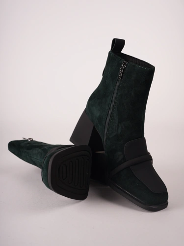 EPICA Damen-Stiefeletten aus grünem Wildleder (4)