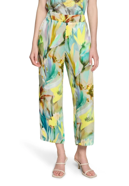 BETTY BARCLAY Damen leichte Hose mit Blumenmuster