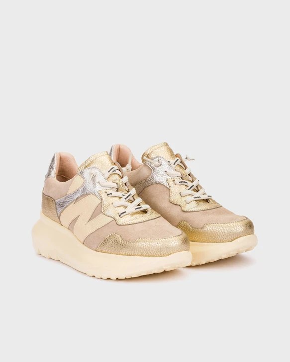 WONDERS Damen Turnschuhe beige