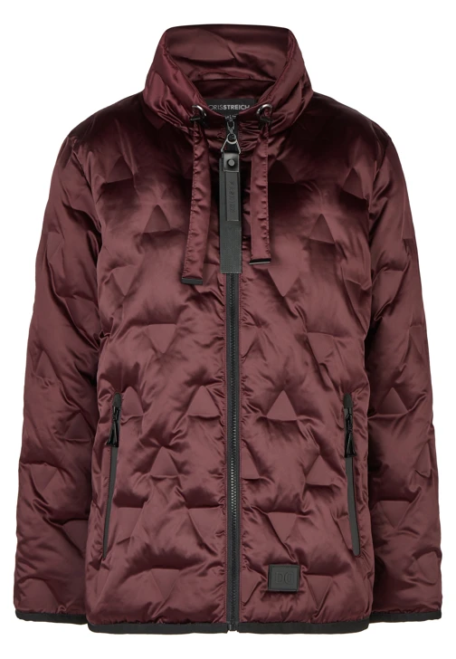 DORIS STREICH Damenjacke in Pflaumenfarbe