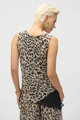 JOSEPH RIBKOFF Damen-Tunika mit Leopardenmuster + Halstuch (3)