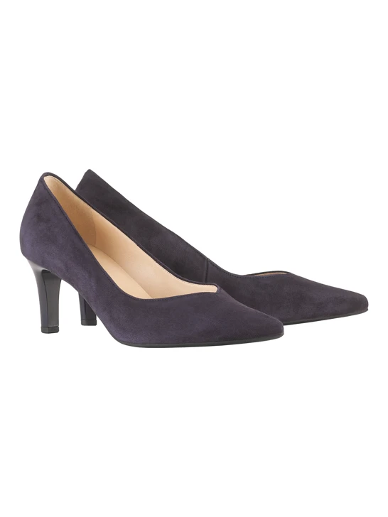 HOGL Damenpumps aus blauem Wildleder