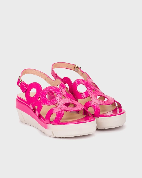 WONDERS Damen Sandalen Räder rosa