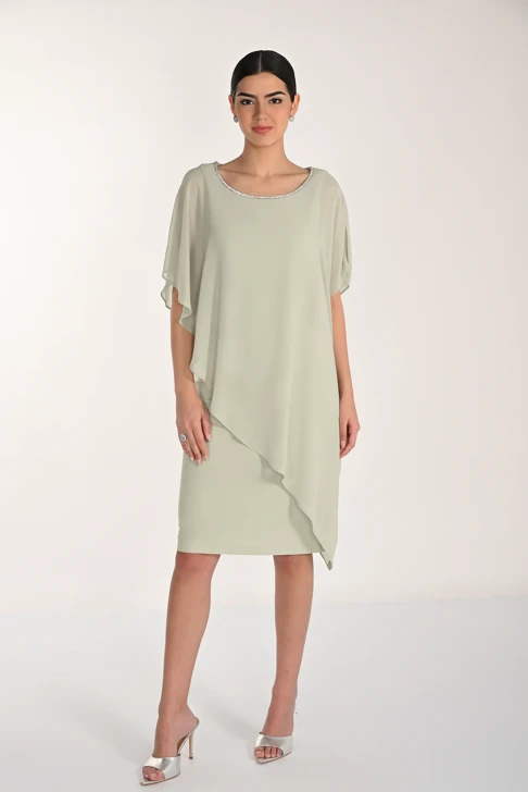 FRANK LYMAN Damen Kleid oliv formell