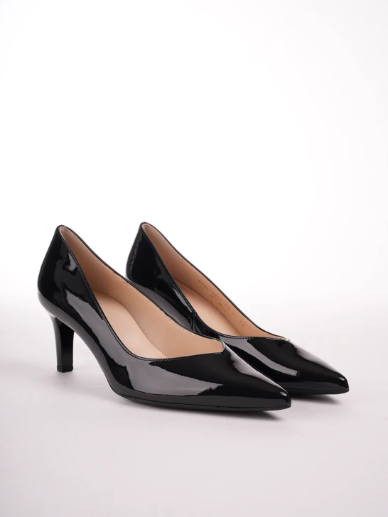 HOGL Damen Pumps schwarz lackiert