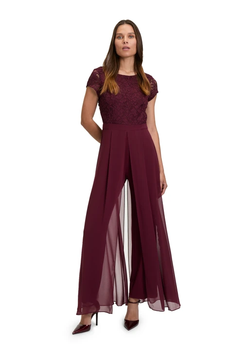 VERA MONT Damen Jumpsuit burgundy