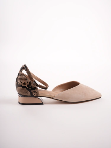 KARISMA Damen Pumps beige mit Knöchelriemen (2)