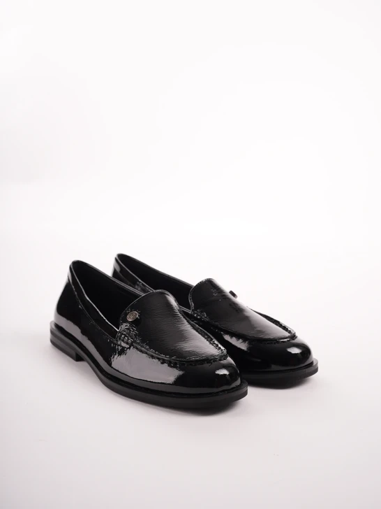 EPICA Damen Mokassins schwarz mit dekorativem Detail