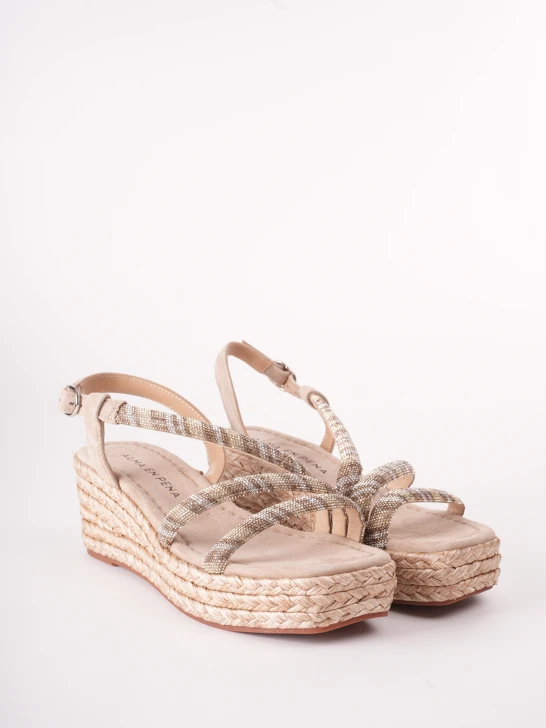ALMA EN PENA Damen Espadrilles beige
