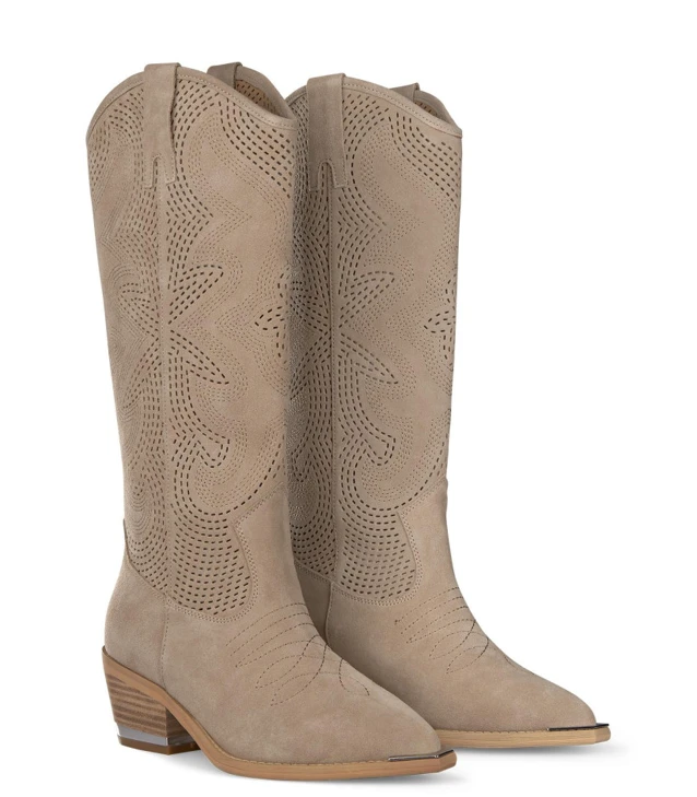 Pferde perforiert in beige