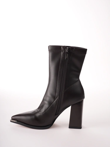 PASS Damen-Stiefeletten aus Öko-Leder, braun (3)