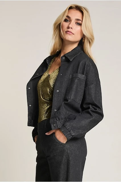 PARAMI LYNN Damenjacke schwarz denim