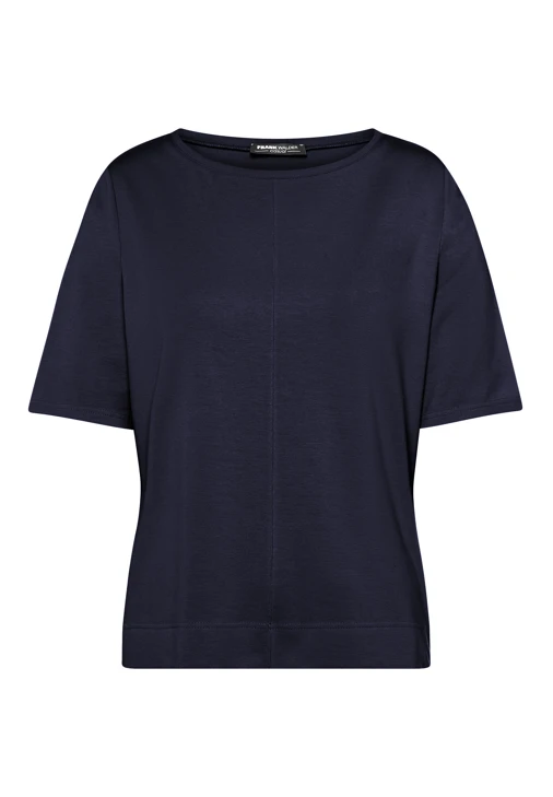 FRANK WALDER Damen-T-Shirt dunkelblau