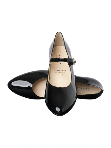 HASSIA Damen-Pumps, schwarz lackiert (1)