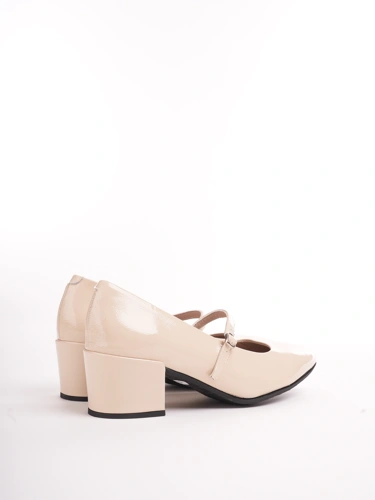 WONDERS Damen Pumps Lack beige (1)