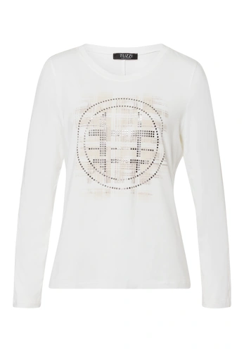 TUZZI RUNWAY WIL Damen-T-Shirt hellbeige mit Druck (4)