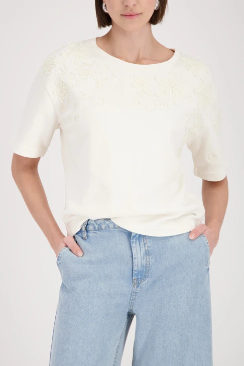 MONARI ITALY Damen Sweatshirt hellbeige