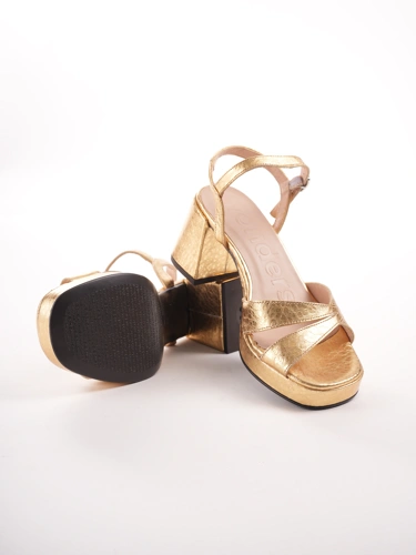 WONDERS Damen Sandalen dunkelgold (4)