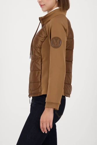 MONARI CIAO BELLA braune Steppjacke für Damen mit Neopren (3)