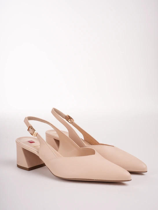 HOGL LAURA Damen Pumps ohne Absatz beige
