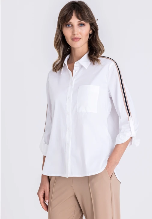TUZZI WHITE Damenhemd weiß