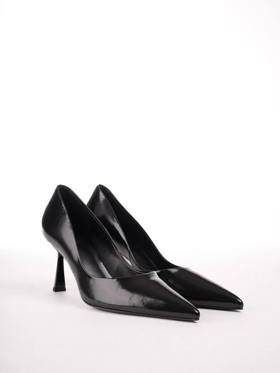 HOGL Damen Pumps Lackleder schwarz