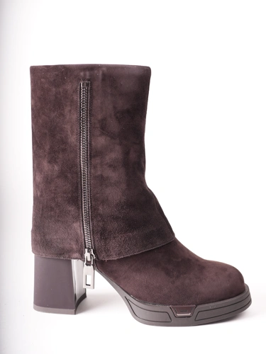 EPICA Damen-Stiefeletten aus braunem Wildleder (2)