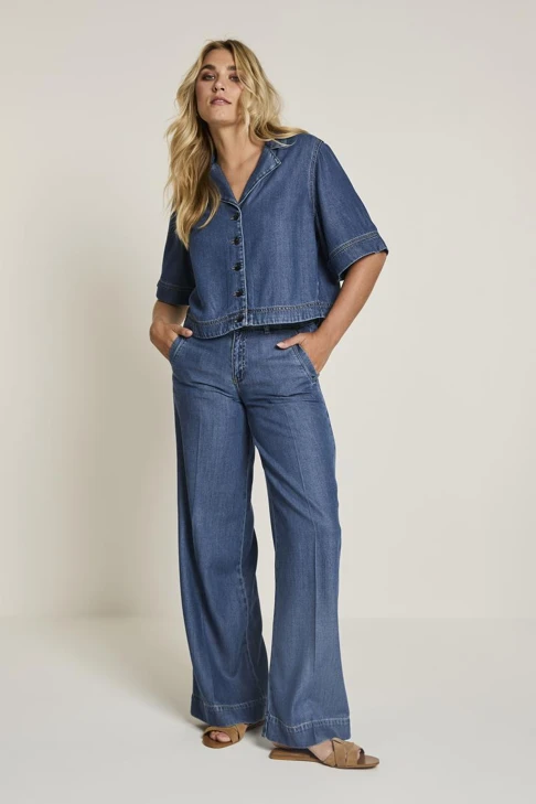 PARAMI BELLE Damenjacke blau denim