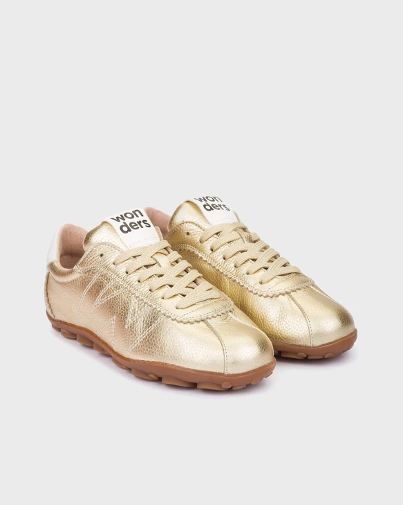 WONDERS Damen Turnschuhe gold