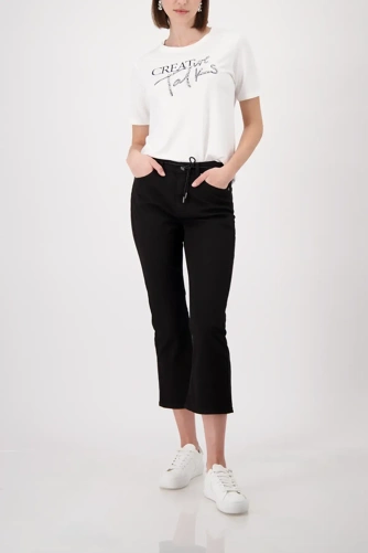 MONARI HAPPY HOUR Damenhose schwarz 3/4 (2)