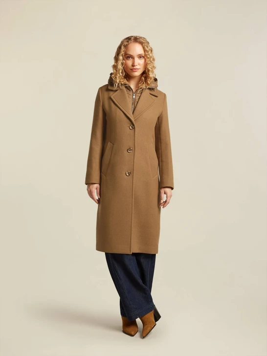 BEAUMONT Damenmantel dunkel camel