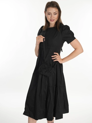 SAMANGE Damenkleid schwarz mit Etui (4)