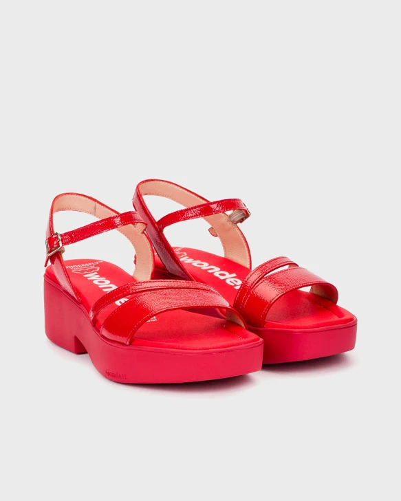 WONDERS Damen Sandalen rot