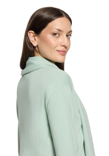 BETTY BARCLAY Damenpullover mit Kapuze, hellgrün mit Lurex (4)